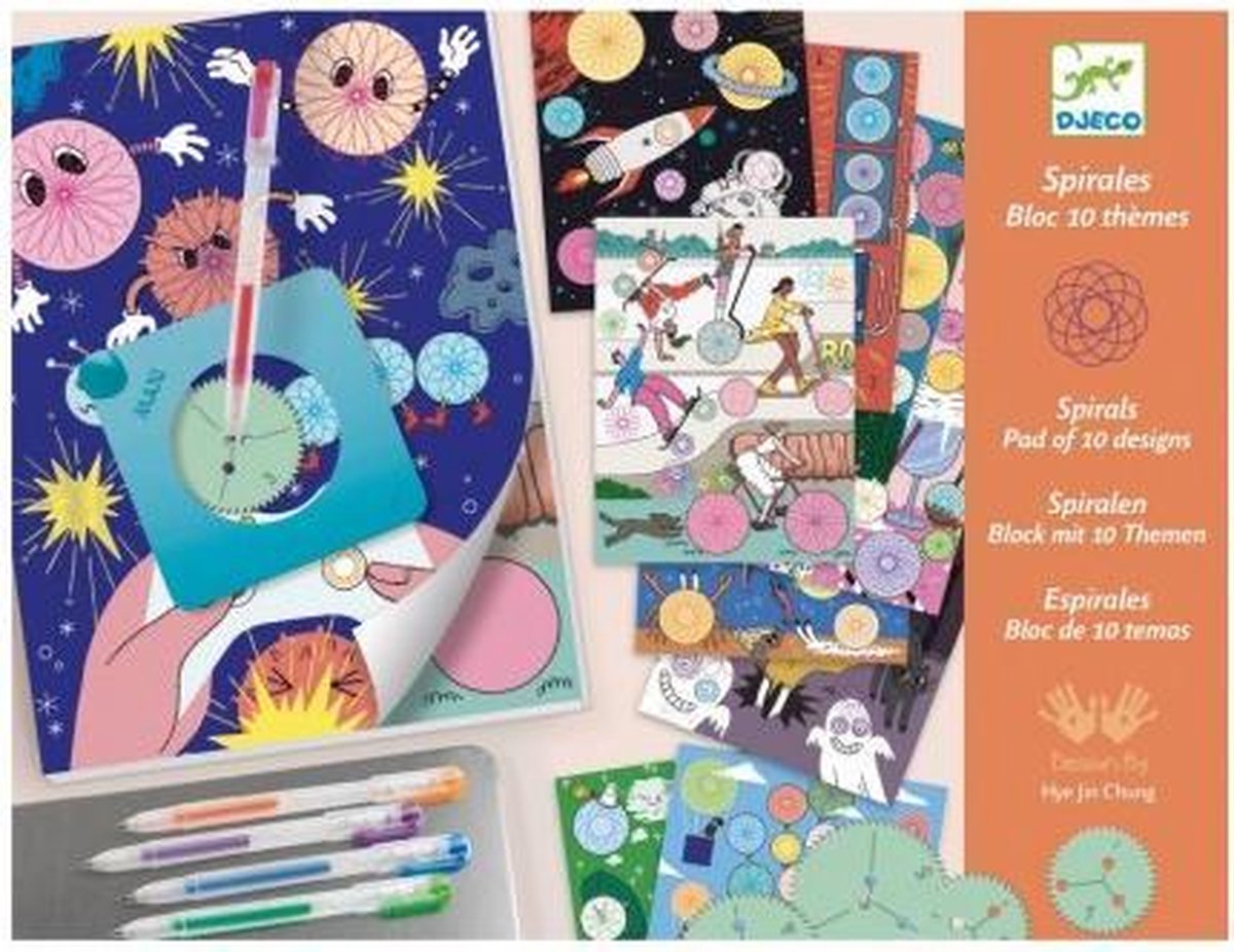 Djeco Knutselset Magnetische Spiralen | 10 Themas